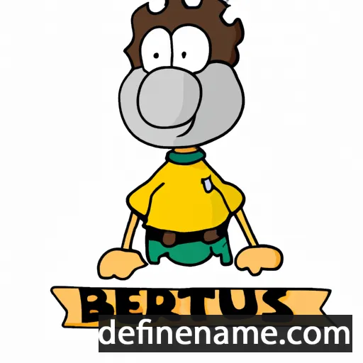 cartoon of the name Bertus