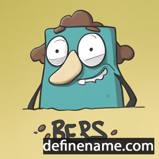 cartoon of the name Beržas