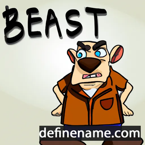 cartoon of the name Besart