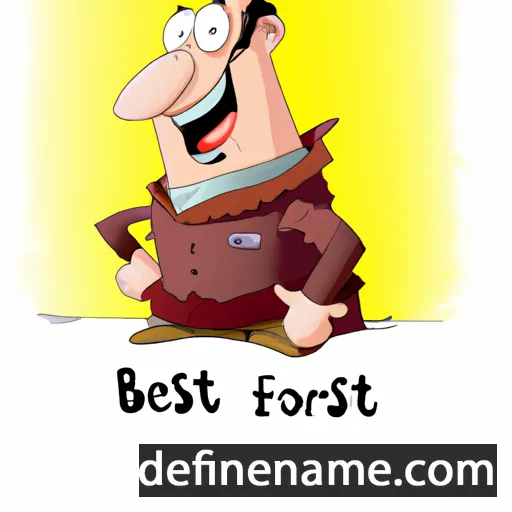 cartoon of the name Besfort