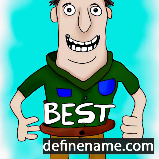 cartoon of the name Bestin