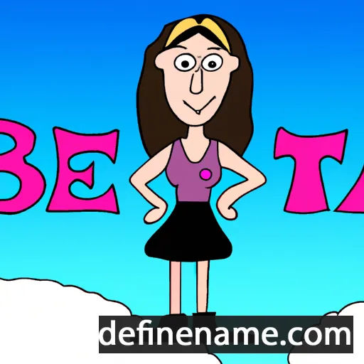 cartoon of the name Betha