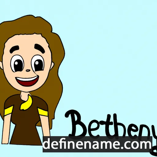 cartoon of the name Bethaney