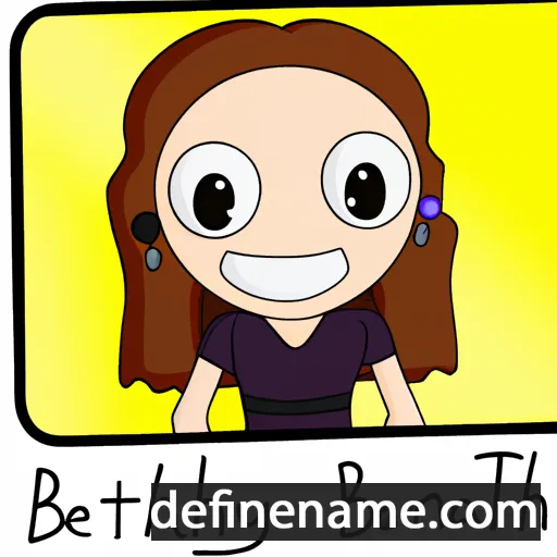 cartoon of the name Bethanny