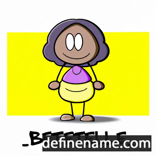 cartoon of the name Bethelle