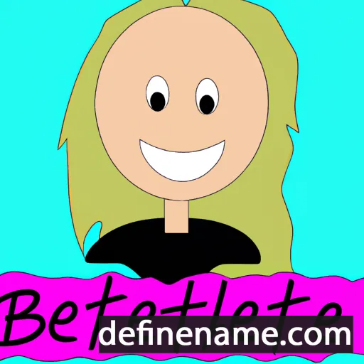 cartoon of the name Bethnie