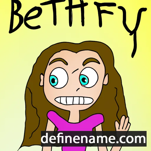 cartoon of the name Bethy