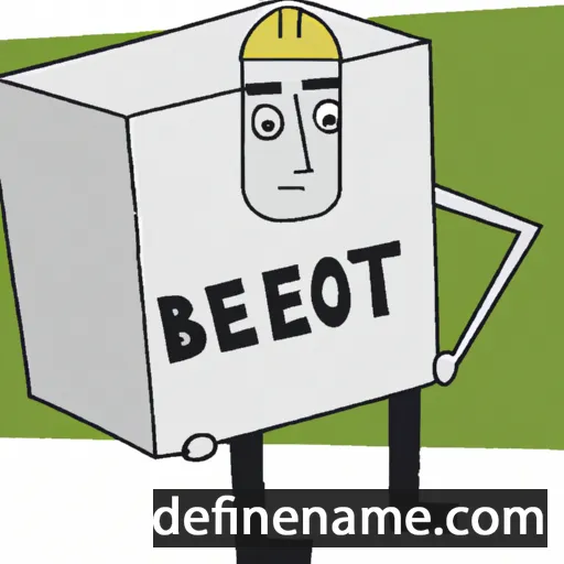 cartoon of the name Beton