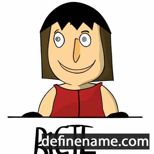 cartoon of the name Betrice