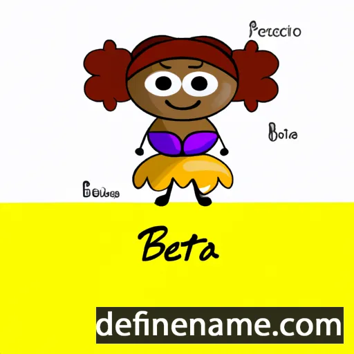 cartoon of the name Betsabèa