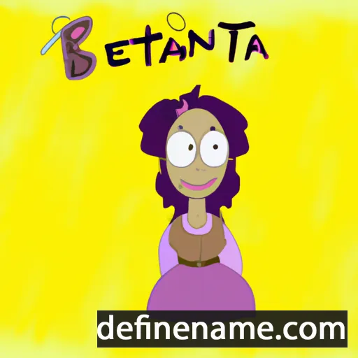 cartoon of the name Bettânia