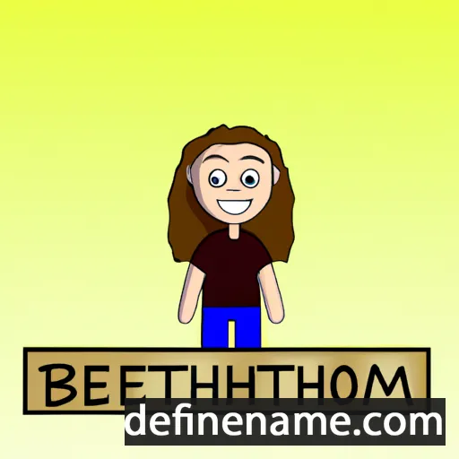 cartoon of the name Betthany