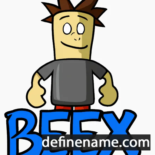 cartoon of the name Bex