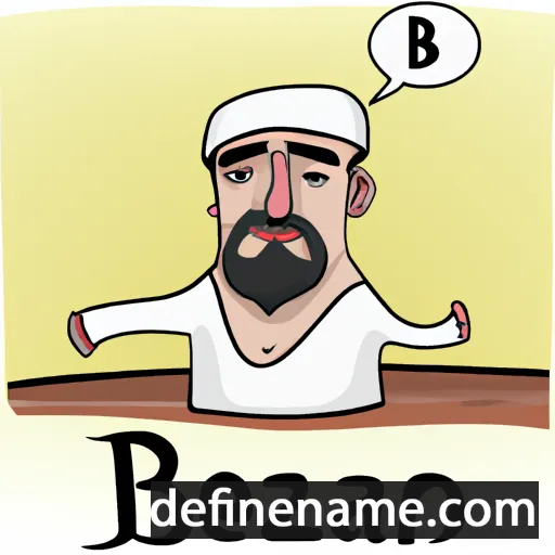 cartoon of the name Bezhan