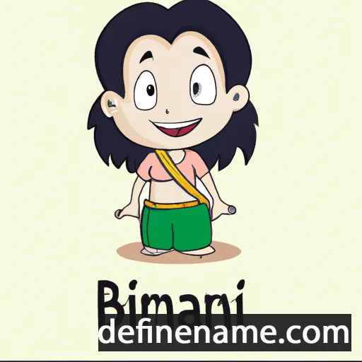 cartoon of the name Bhaamini