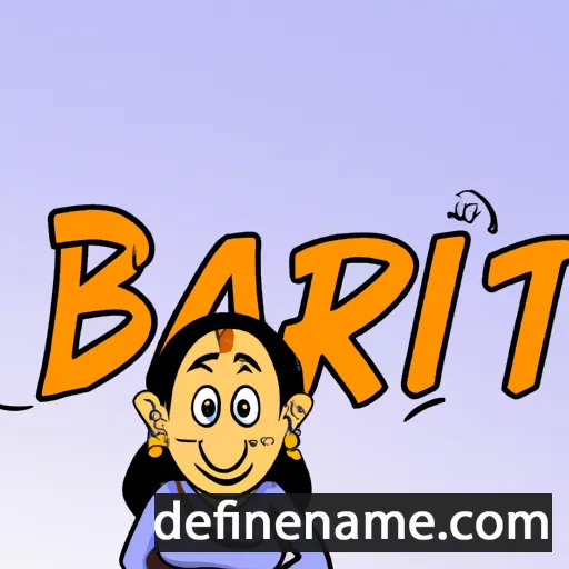 cartoon of the name Bharti