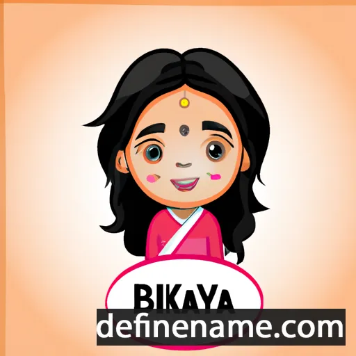 cartoon of the name Bhavika