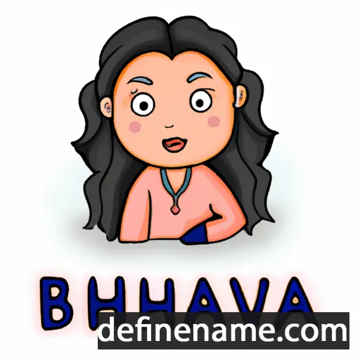 cartoon of the name Bhavika