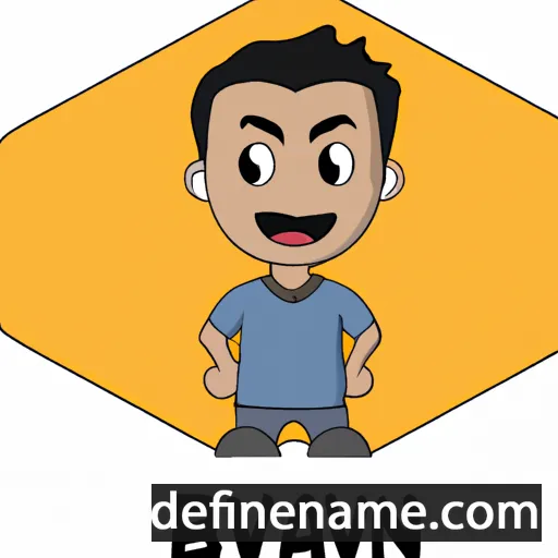 cartoon of the name Bhavin