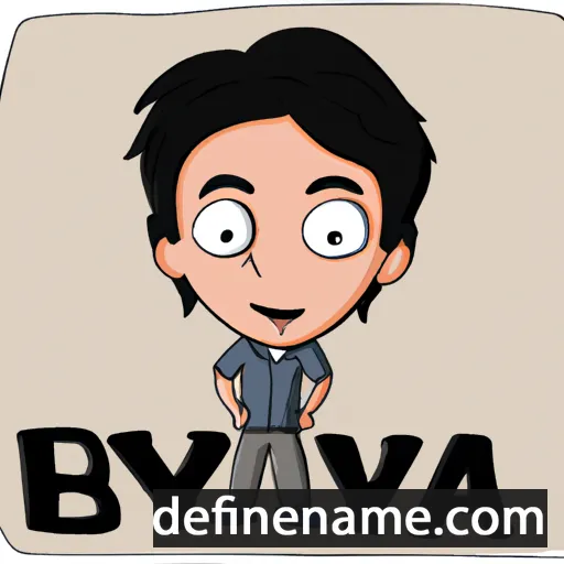 cartoon of the name Bhavya