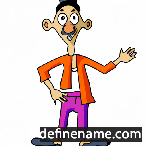 cartoon of the name Bhupendra