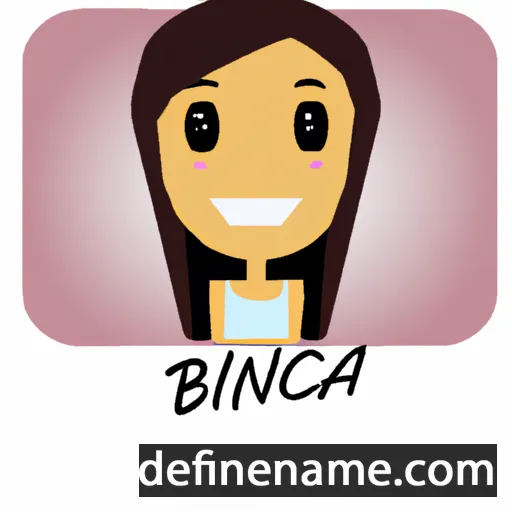 cartoon of the name Biannca