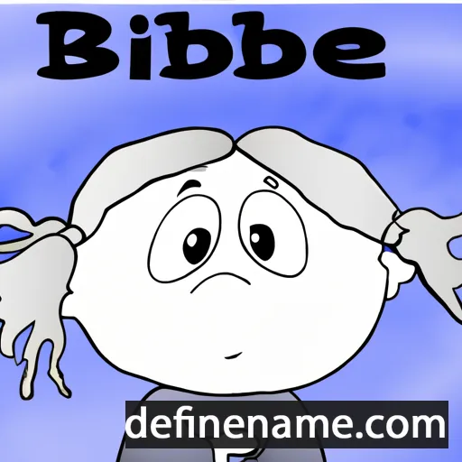 cartoon of the name Bibbe