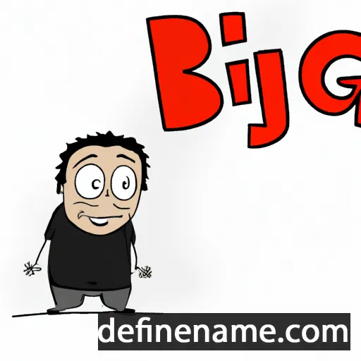 cartoon of the name Bigaŋ