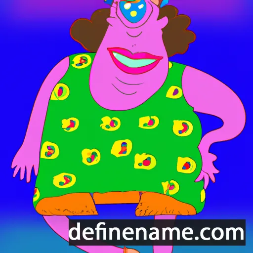 cartoon of the name Bigtha