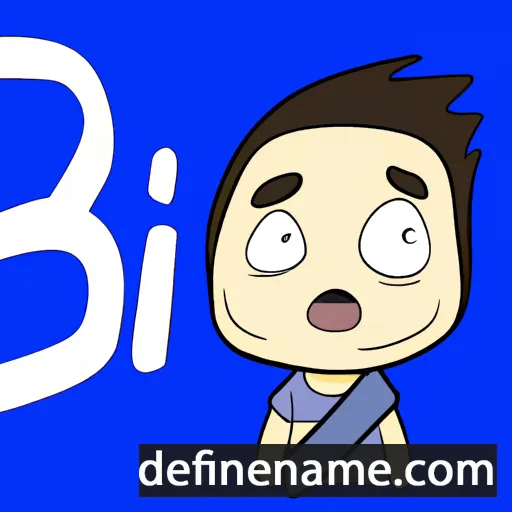 cartoon of the name Bihe