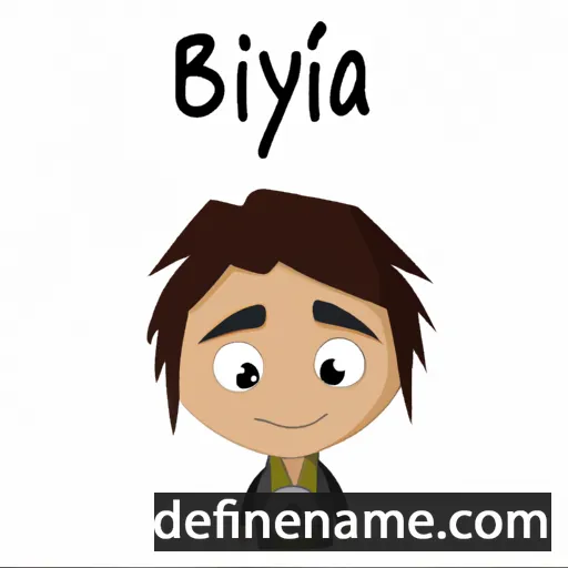 cartoon of the name Bijya