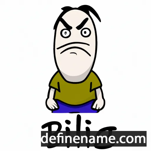 cartoon of the name Biling