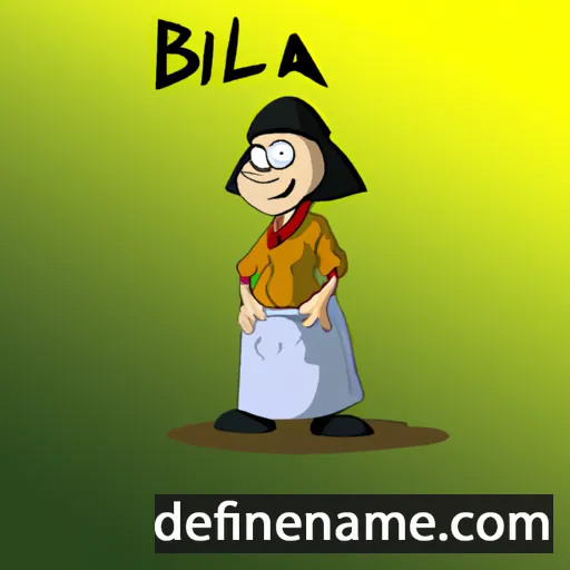 cartoon of the name Billia