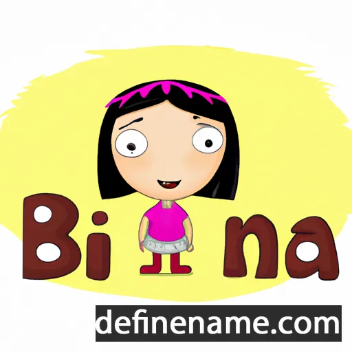 cartoon of the name Bina