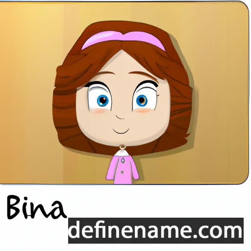 cartoon of the name Bina