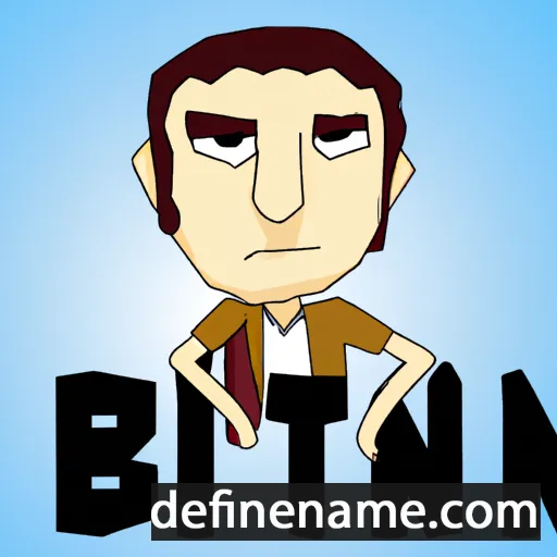 cartoon of the name Binat