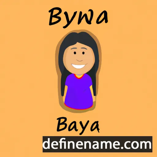 cartoon of the name Binaya