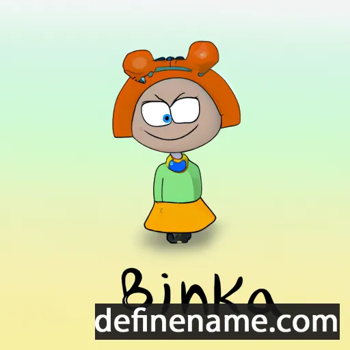 cartoon of the name Binka