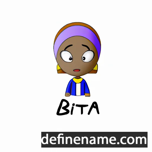 cartoon of the name Binta