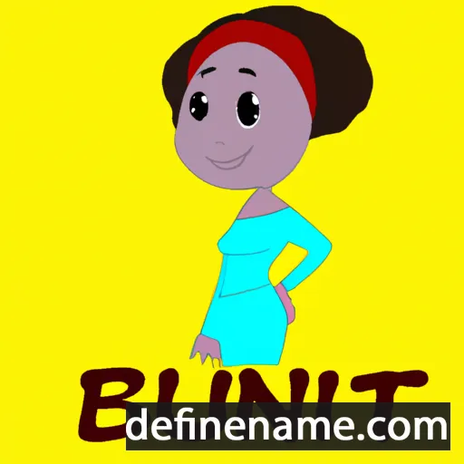 cartoon of the name Bintu