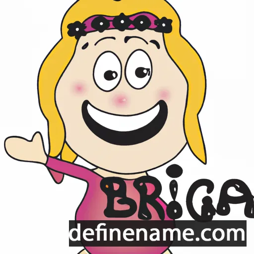 cartoon of the name Birga