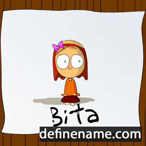 cartoon of the name Birkitta