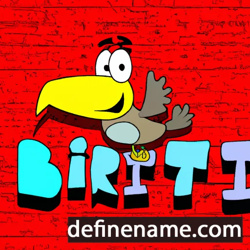 cartoon of the name Birt