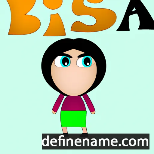 cartoon of the name Bisa