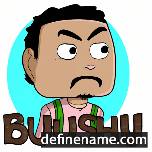 cartoon of the name Bishnu