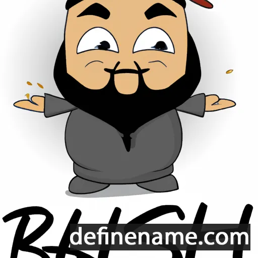 cartoon of the name Bishr