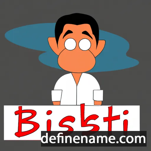 cartoon of the name Biswajit