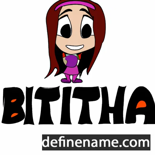 cartoon of the name Bithia