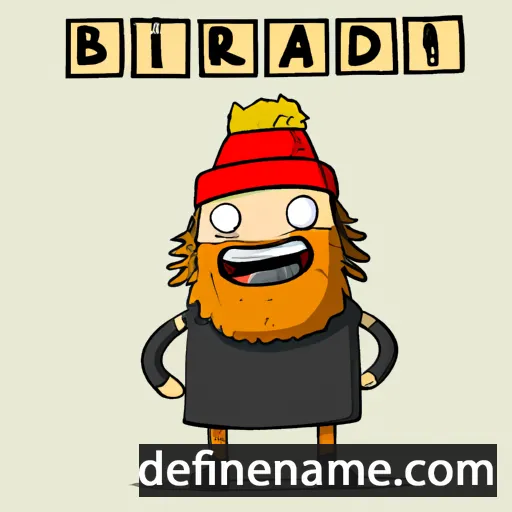 cartoon of the name Bjargheiður