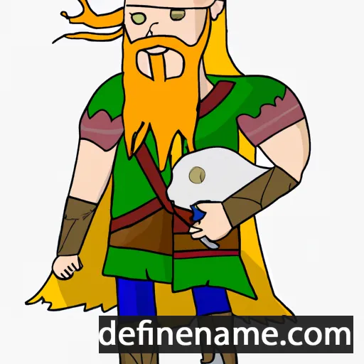 cartoon of the name Bjarnhéðinn